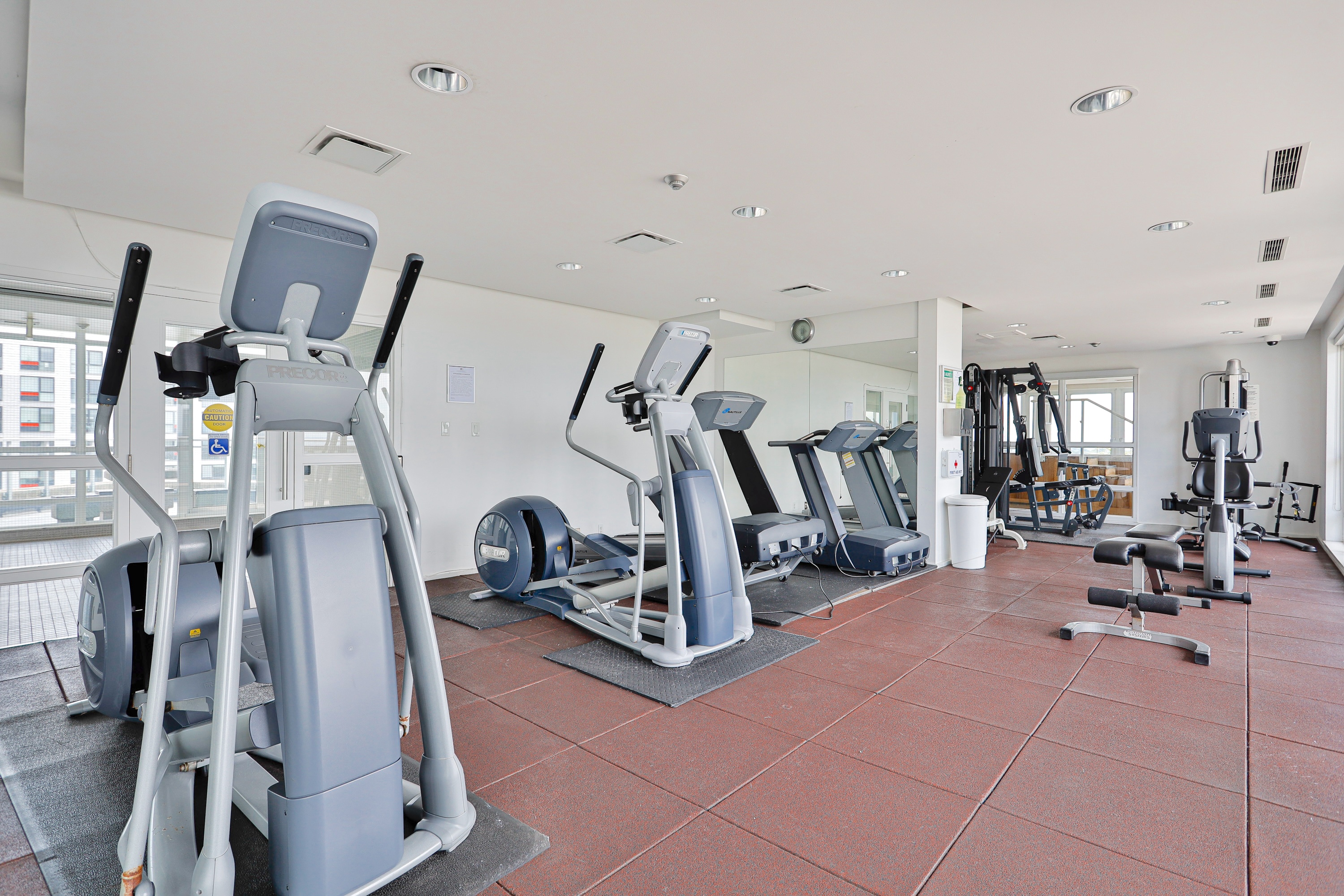 Toronto waterfront condo with a gym